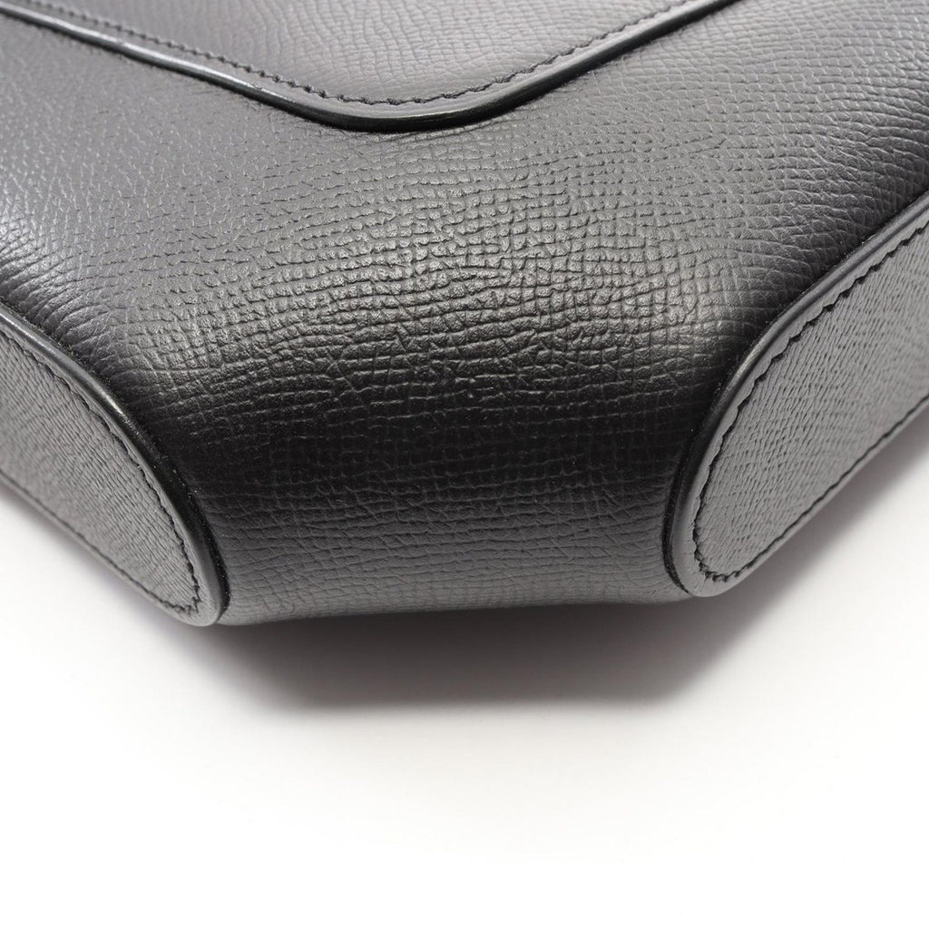 Hermes Shoulder Bag Octagon Black Leather — view 7