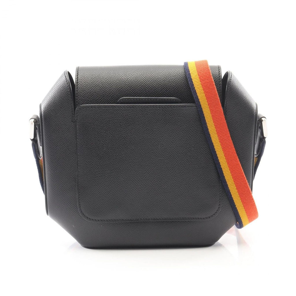 Hermes Shoulder Bag Octagon Black Leather