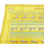 Hermes Silk Carre 90 Sequences Scarf Yellow — view 3