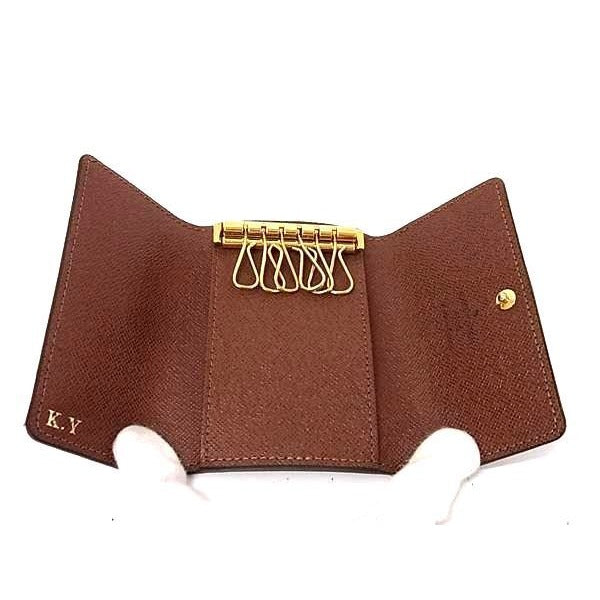 Louis Vuitton Key Case Multicles 6 Brown Monogram Rows