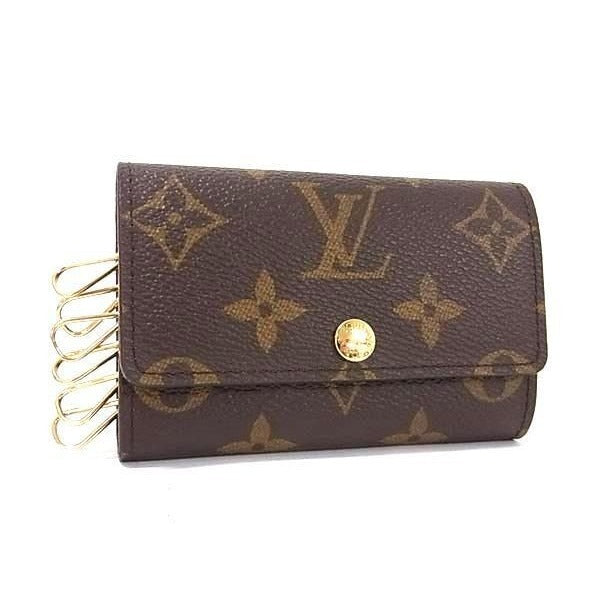 Louis Vuitton Key Case Multicles 6 Brown Monogram Rows