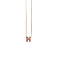 Hermes Mini Pop Necklace New Gold Rose