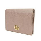 Gucci Bifold Walletcompact GG Marmontbeigegoldhardwareaccessoryfor