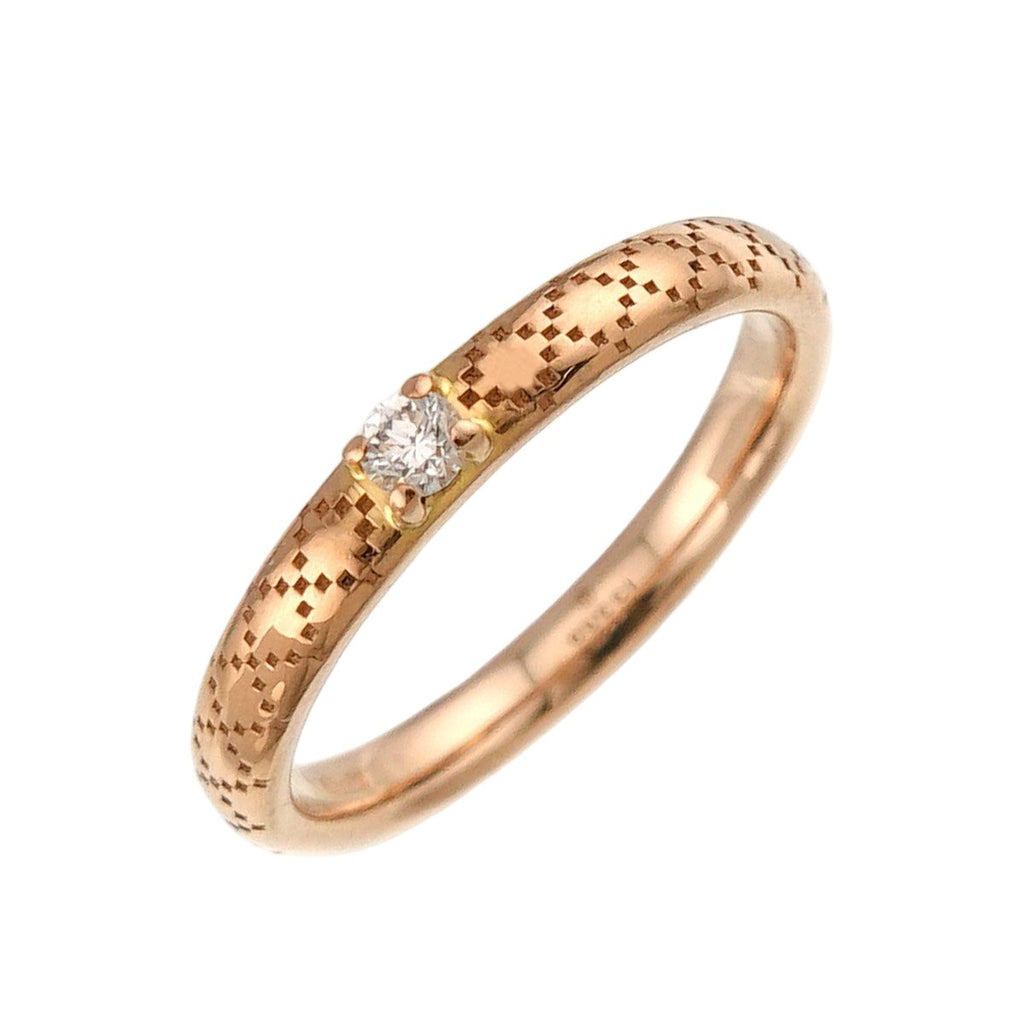 Gucci Diamantissima Diamond Ring 18k PG Pink Gold 750