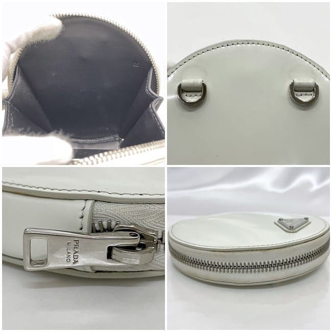Prada Chain Shoulder Bag White 1 Na003 — view 6