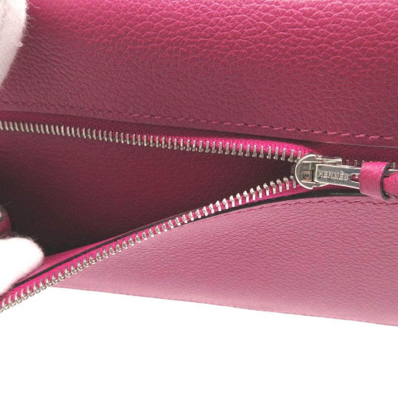 Hermes Dogon Long Evercolor Rose Purple Wallet 1774 — view 5