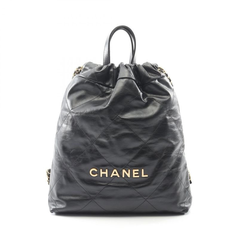 Chanel Rucksack Sac Backpack 22 Small Black Leather Chanel 22 Quilted — view 2