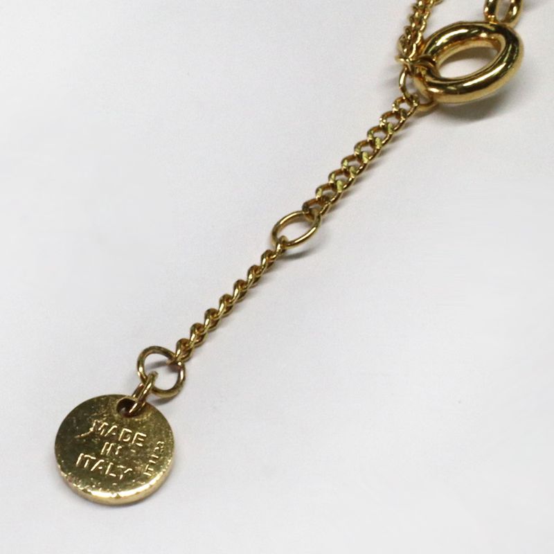 Fendi O-rock Necklace 8 Ah321 Gold Hardware Rhinestone Accessorie — view 7
