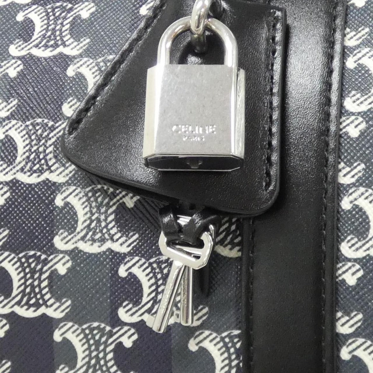 Celine Boston Bag Canvas Black — view 3