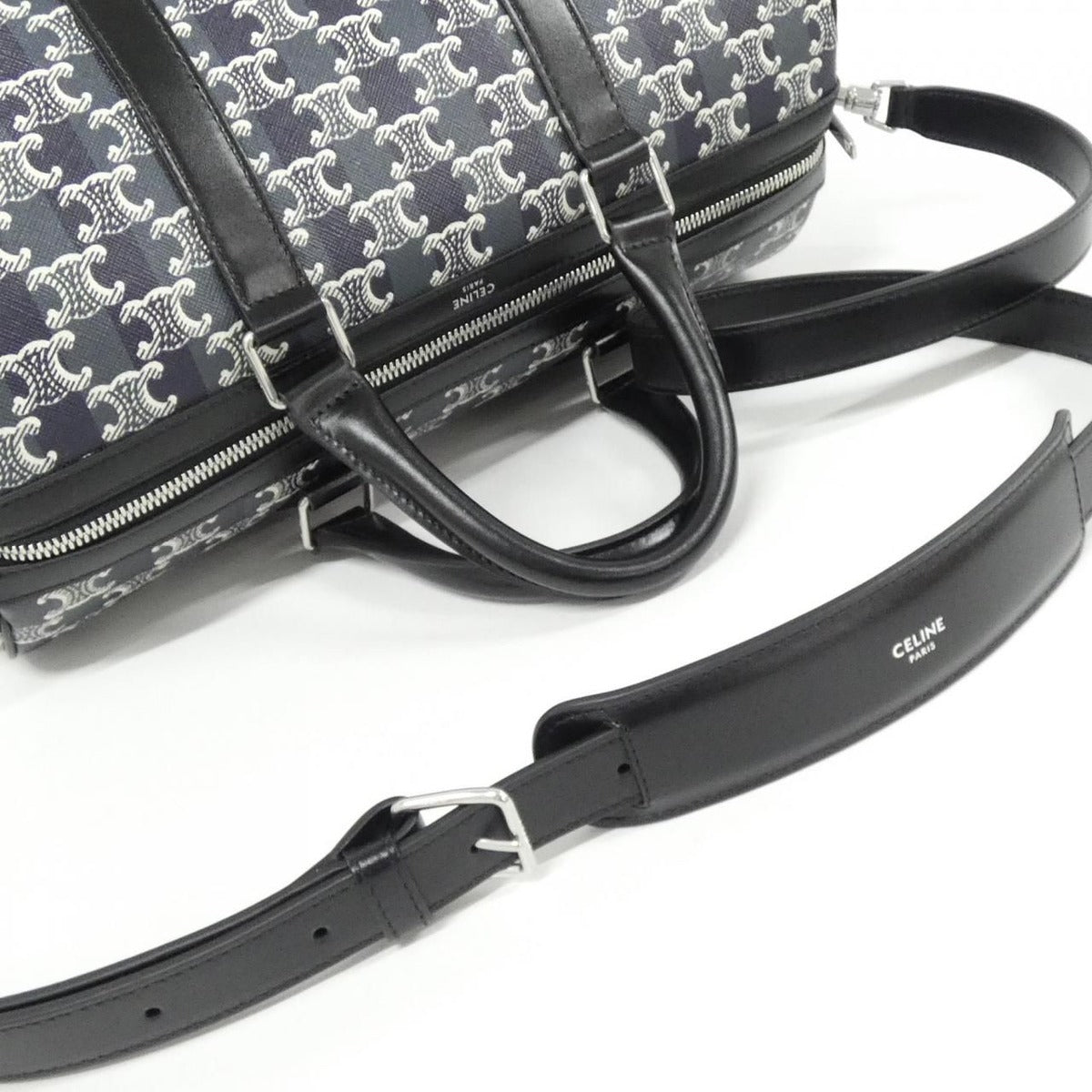 Celine Boston Bag Canvas Black — view 4