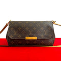 Louis Vuitton Favorite MM Leather 2-Way Chain Shoulder Bag Pochette