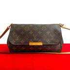 Louis Vuitton Favorite MM Leather 2-Way Chain Shoulder Bag Pochette — view 2