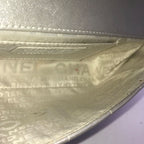 Chanel Lambskin Camellia Choco Bar Chain Shoulder Bag Silver Price Negotiation — view 6