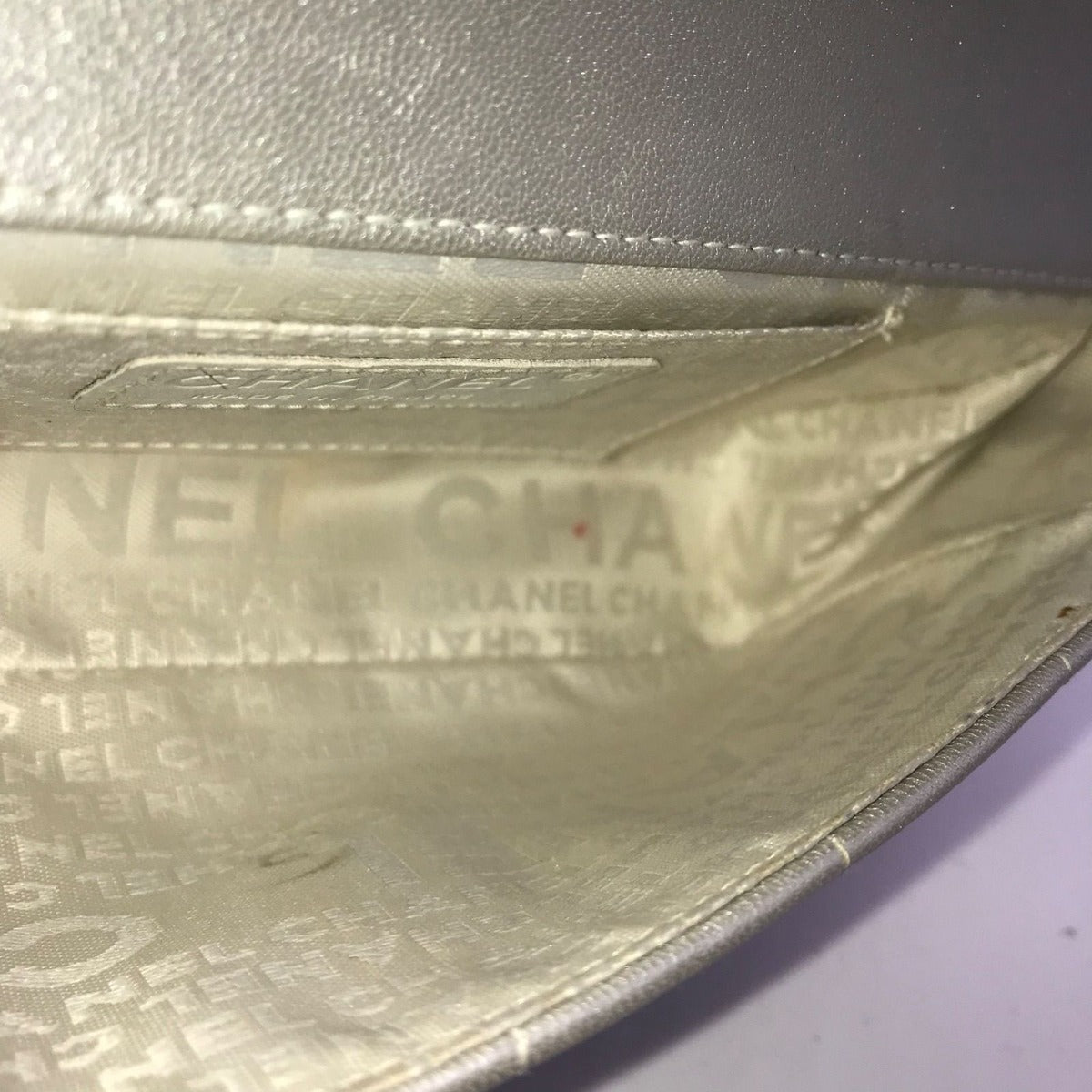 Chanel Lambskin Camellia Choco Bar Chain Shoulder Bag Silver Price Negotiation — view 6