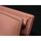 Prada Card Case Business Holder 1 Mc122 Petalo Pink Saffiano Leather — view 2