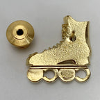 Chanel Roller Skate Brooch F21 C Gold Pin Type — view 3