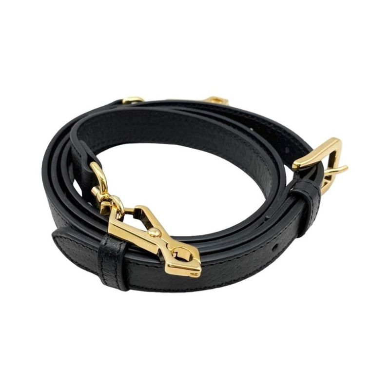 Gucci Adidas Collaboration Shoulder Bag Horsebit Mini Logo Black — view 8