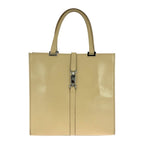 Gucci Jackie Beige Silver Hardware Leather 002 1064 Tote Handbag