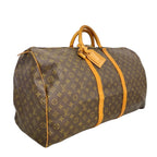 Louis Vuitton Boston Bag Monogram Keepall 60 Brown — view 2