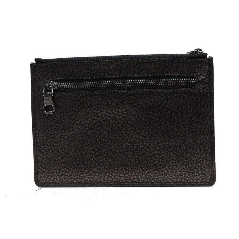 Loewe Wallet Men Leather Bronze Copper Pouch with Coin