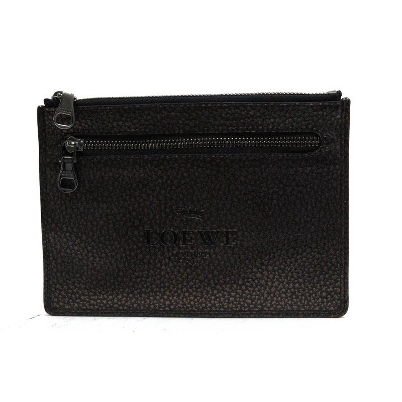 Loewe Wallet Men Leather Bronze Copper Pouch with Coin