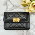 Chanel Quilted Trifold Wallet