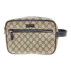 Gucci Second Bag GG Supreme Leather Coating Beige Brown