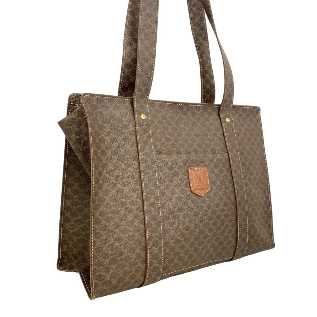Celine Tote Macadam Brown Gold — view 2
