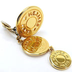Hermes Earrings Serie 3 Strand Gold GP Plated Accessories Jewelry Small Accessori