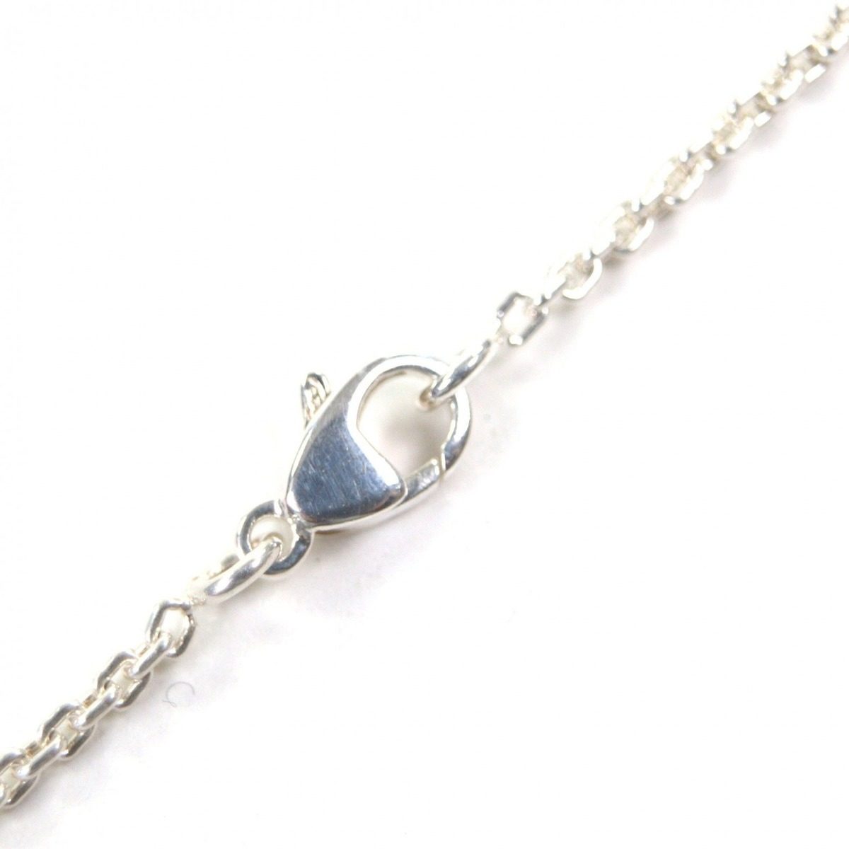 Louis Vuitton Pendant Lockit Chain Necklace Silver Weight — view 6