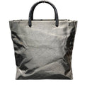 Prada Black Nylon Plastic Tote