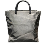 Prada Black Nylon Plastic Tote
