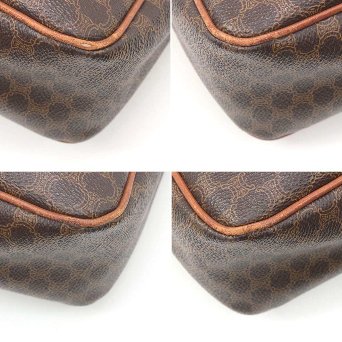 Celine Macadam Pattern Tote Bag Brown — view 8