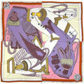 Hermes Carre 90 Zouaves Et Dragons and Scarf Silk Orange Multicolor