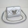 Louis Vuitton Twist PM Shoulder Bag LV Pillow Leather Silver Tag