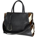 Fendi Toujour 2-Way Shoulder Bag Tote Leather Dark Brown