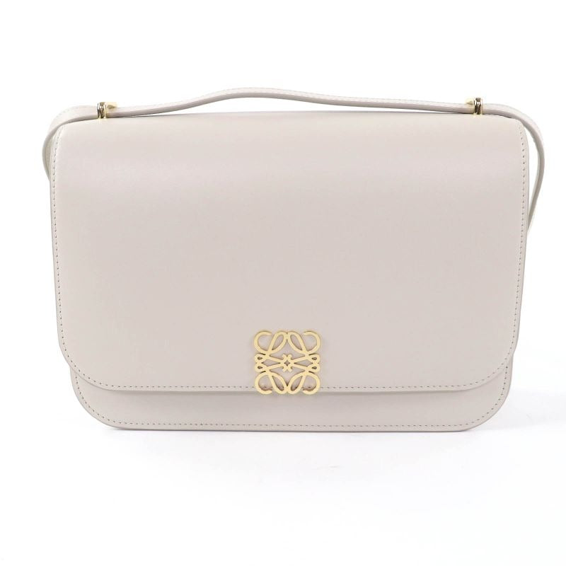 Loewe Goya Medium Togo Store Anagram Leather Shoulder Bag Gold Hardware Storage