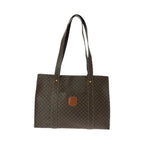 Celine Vintage Macadam Pattern Brown Gold Hardware Mc96 Tote Bag