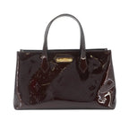 Louis Vuitton PM Monogram Vernis Hand Bag Leather Amarante