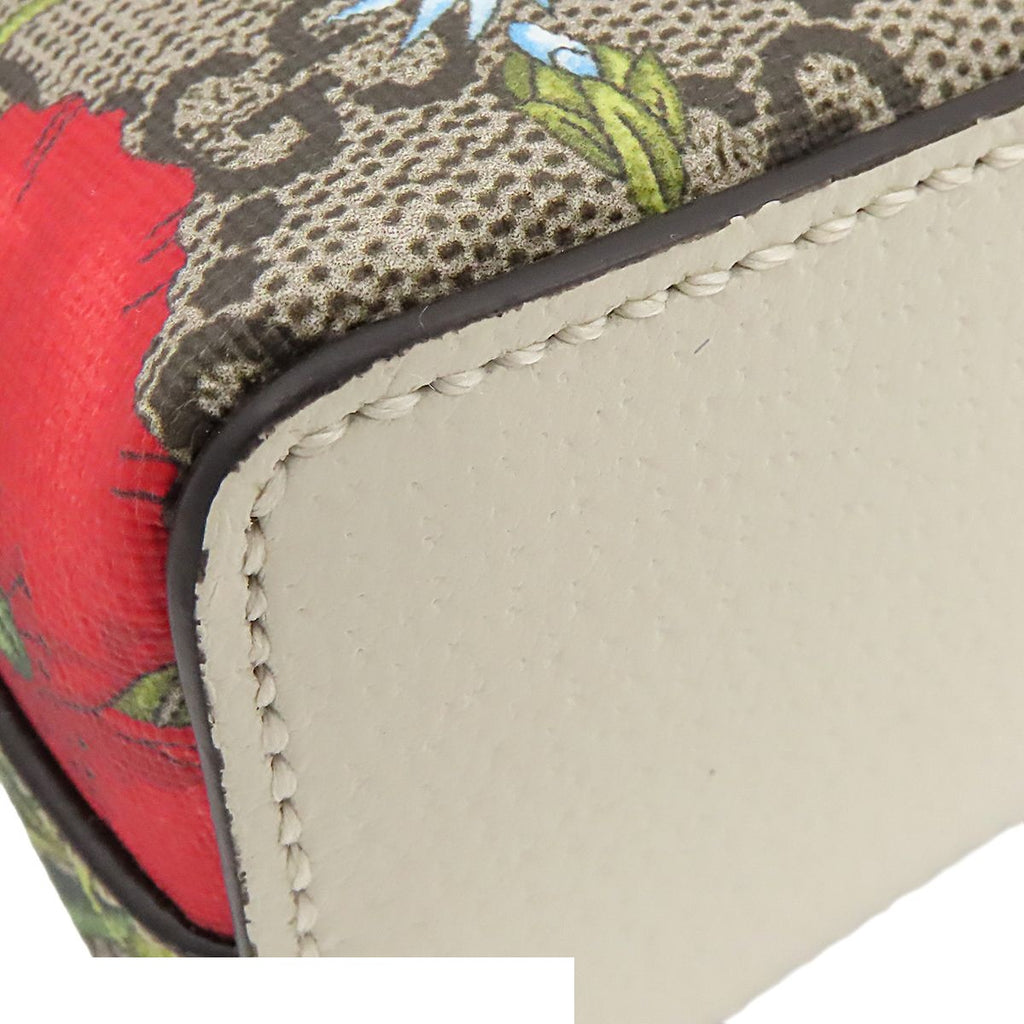 Gucci Ophidia Beige Flora GG Canvas Small Shoulder Bag Floral — view 7