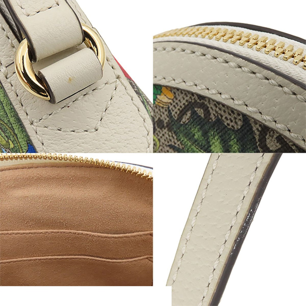 Gucci Ophidia Beige Flora GG Canvas Small Shoulder Bag Floral — view 8
