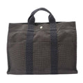 Hermes Her Line Tote Bag MM Canvas Gray Silver Herline