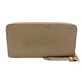 Louis Vuitton Zippy Wallet Monogram Empreinte Leather Beige Round Gold