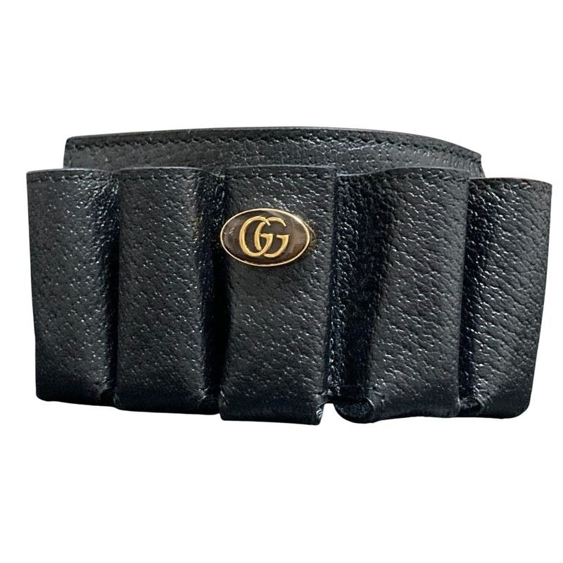 Gucci Leather Bracelet Lipstick Case Black — view 2