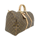 Louis Vuitton Boston Bag Monogram Keepall 50 Brown — view 2