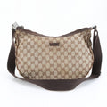 Gucci GG Canvas Leather Shoulder Bag