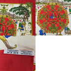 Hermes Scarf Carre 90 Joies D'hiver Winter Pleasures Silk Red Ivory Gold Large — view 9