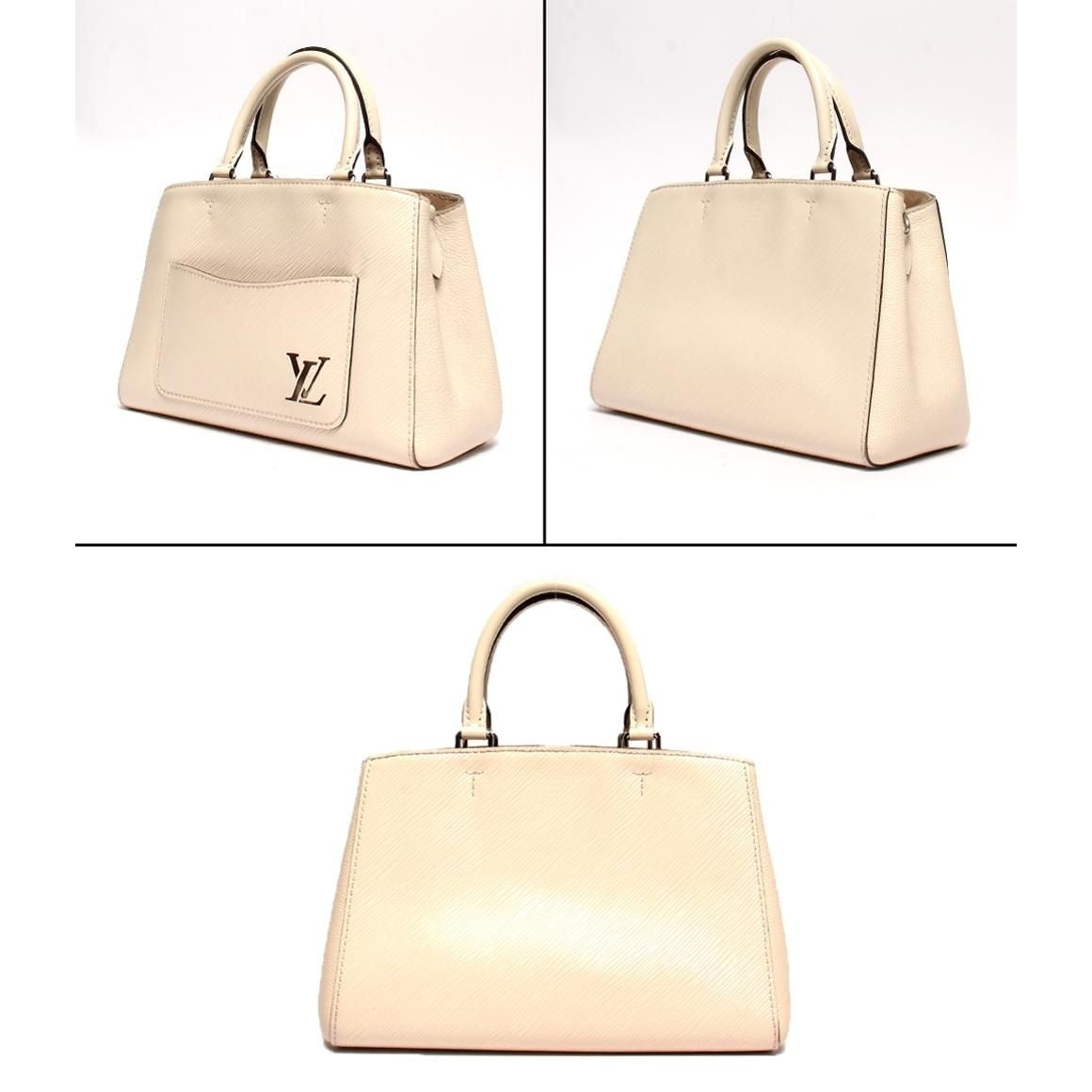 Louis Vuitton 2-Way Shoulder Bag Crossbody Epi Marelle Tote BB White — view 2