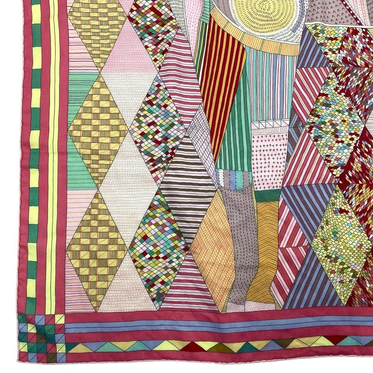 Hermes Carre Geant 140 Large Shawl Patchwork Horse Cashmere — view 4