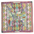 Hermes Carre Geant 140 Large Shawl Patchwork Horse Cashmere